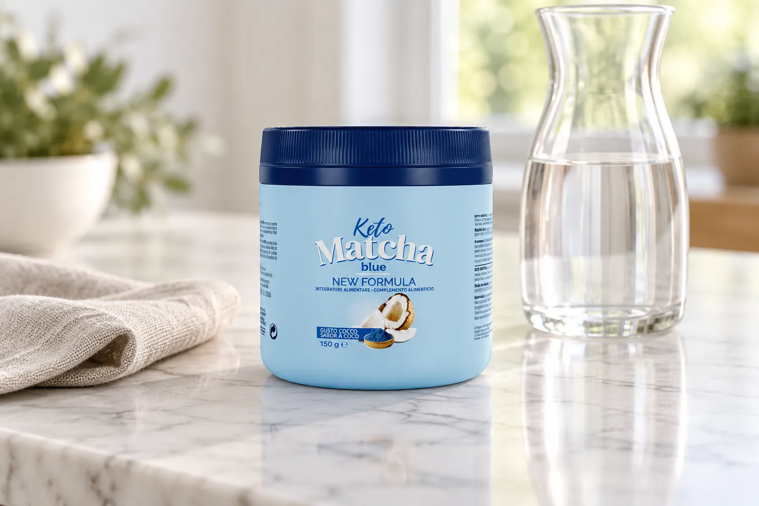 Keto Matcha Blue — opakowanie na co dzień